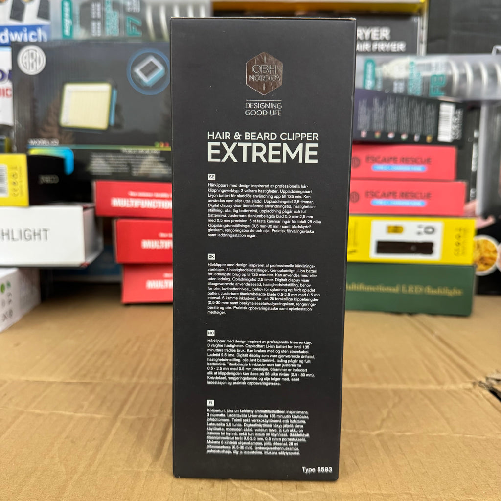 OBH Nordica Attraxion Hair & Beard Clipper Extreme – LOT IMPORTE