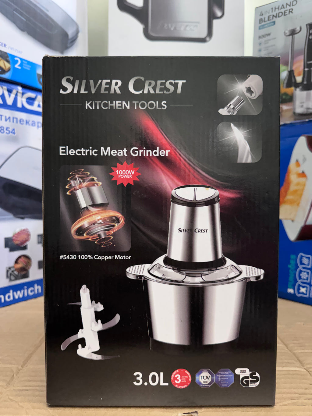 Silver Crest Electric Meat Grinder 1000W – 3.0L Bowl | Lot Imported | Pakistan