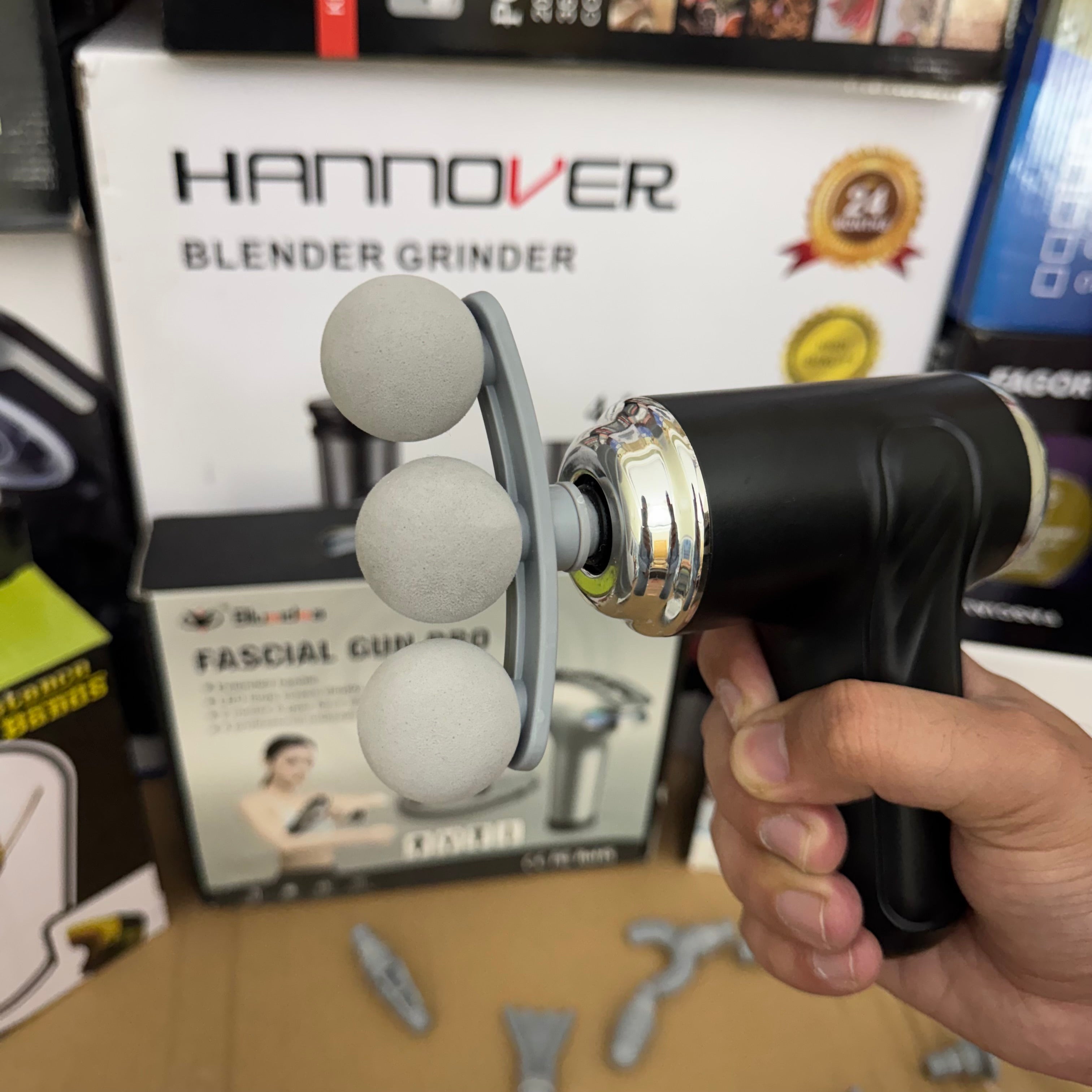 Blueidea BLD-130 9-in-1 Three-Headed Fascia Massage Gun