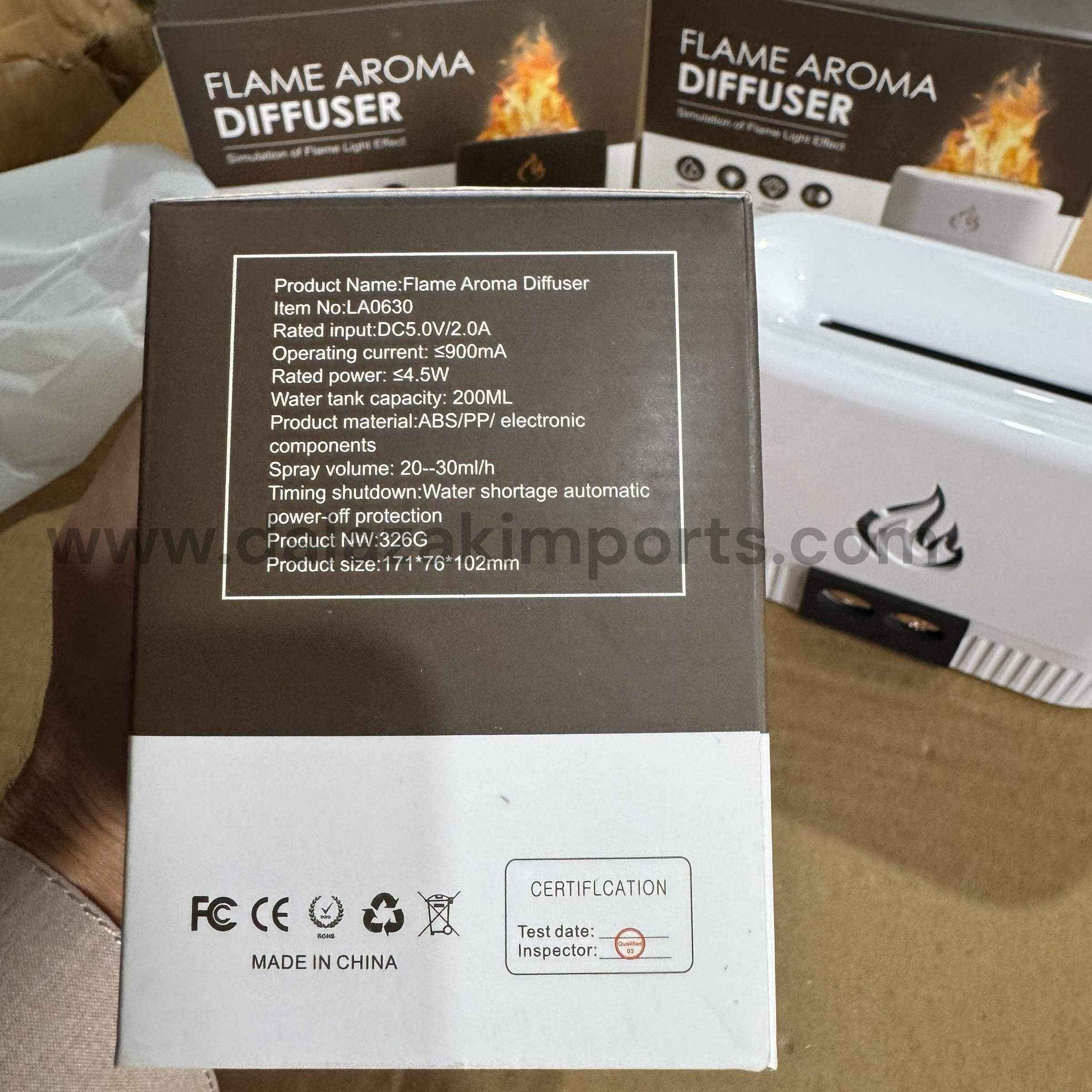 Flame Aroma Diffuser & Essential Oil Humidifier – Ultrasonic Mist Maker with Simulation Fire Light Effect