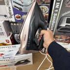 Hannover 2200W Professional Steam Iron (Model 8056) – Self-Cleaning, Rose Gold & Black