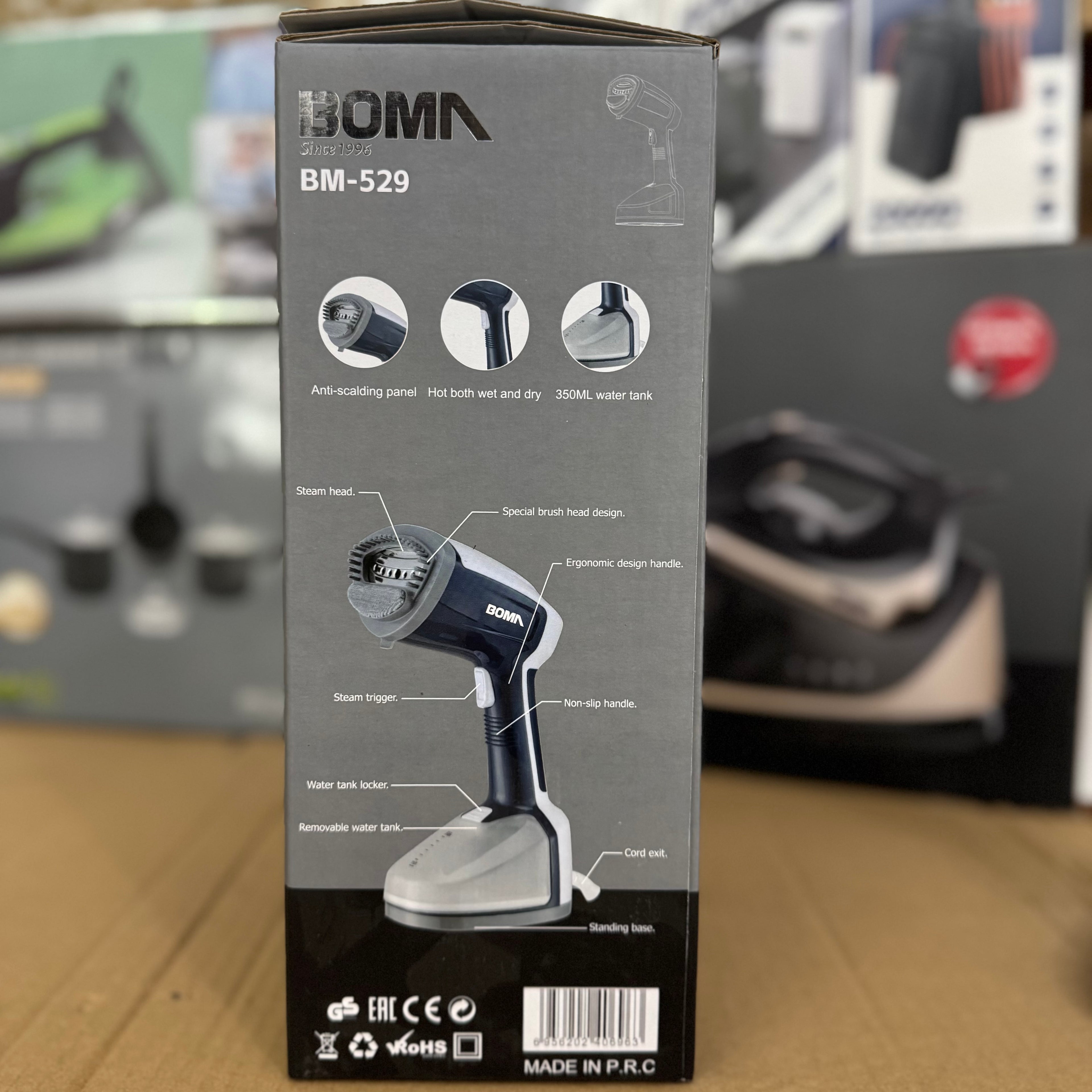Boma BM-529 1500W Handheld Garment Steamer Lot Imported
