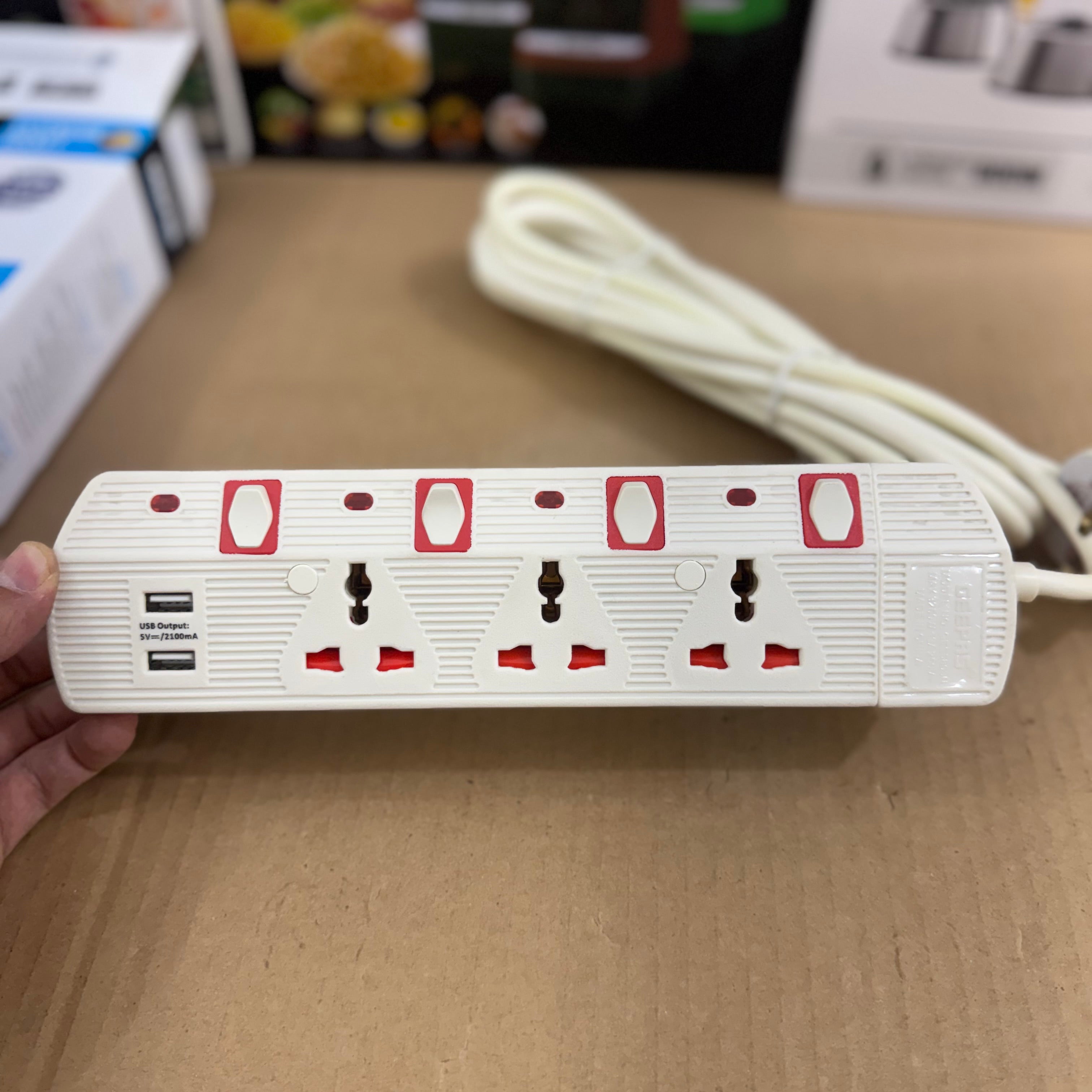 Geepas 3-Way Extension Socket GES5803N