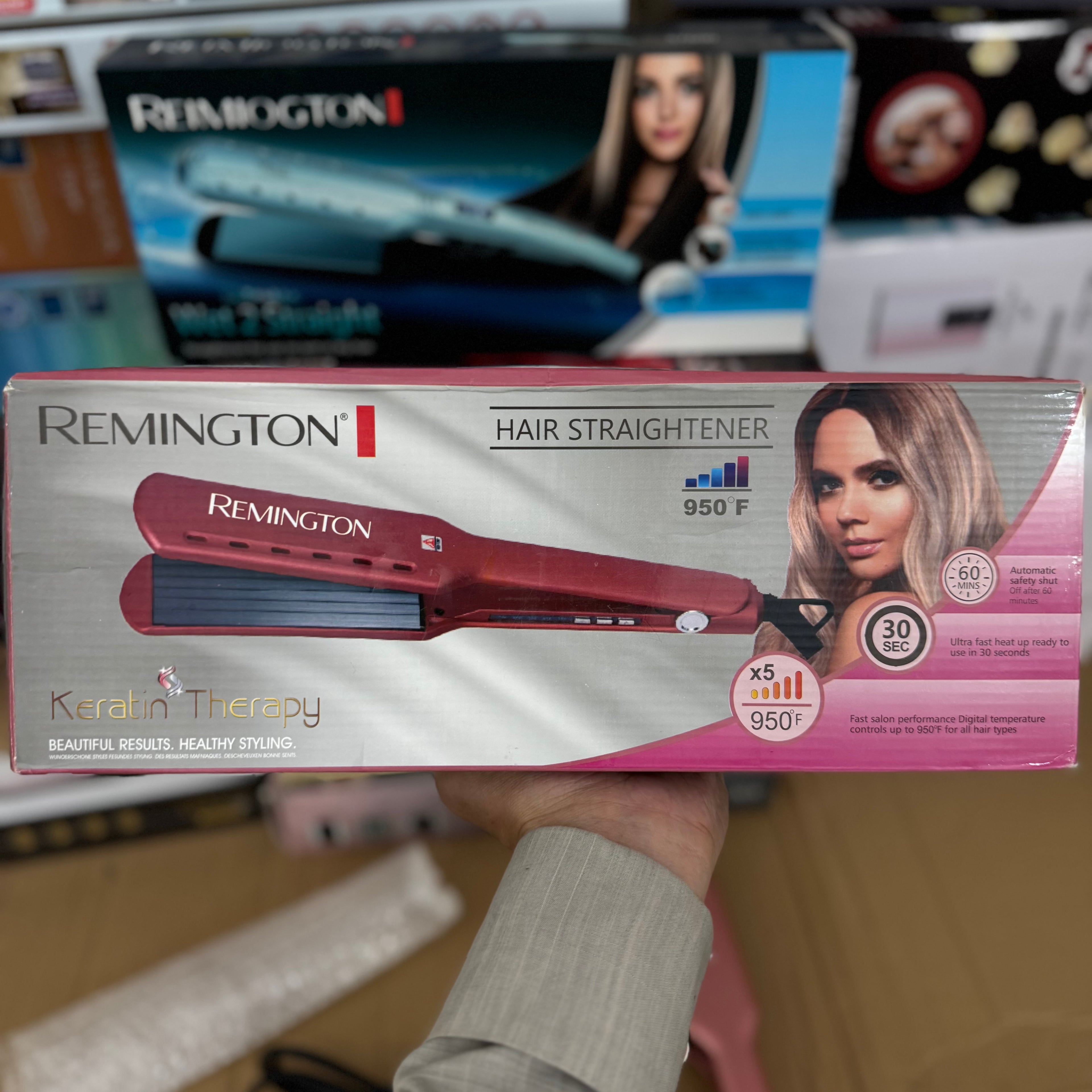 Lot Imported Remington Keratin Therapy Hair Straightener Model S-8590
