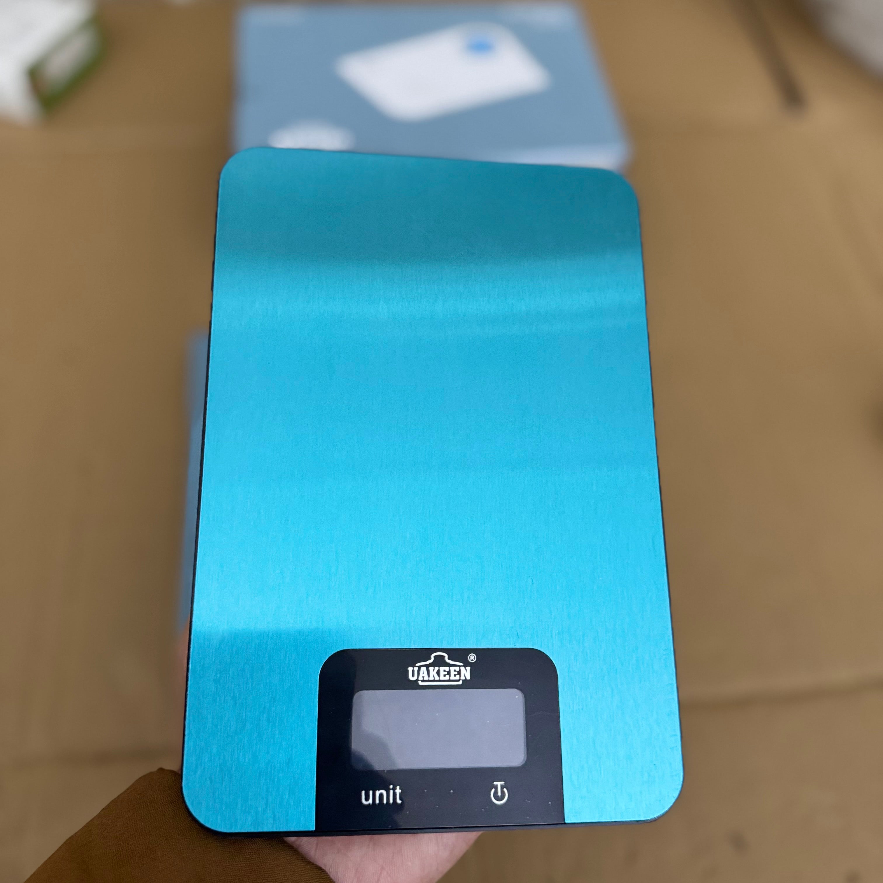 Uakeen Germany ZL-2905 Digital Kitchen Scale | Precision Blue Steel Food Scale