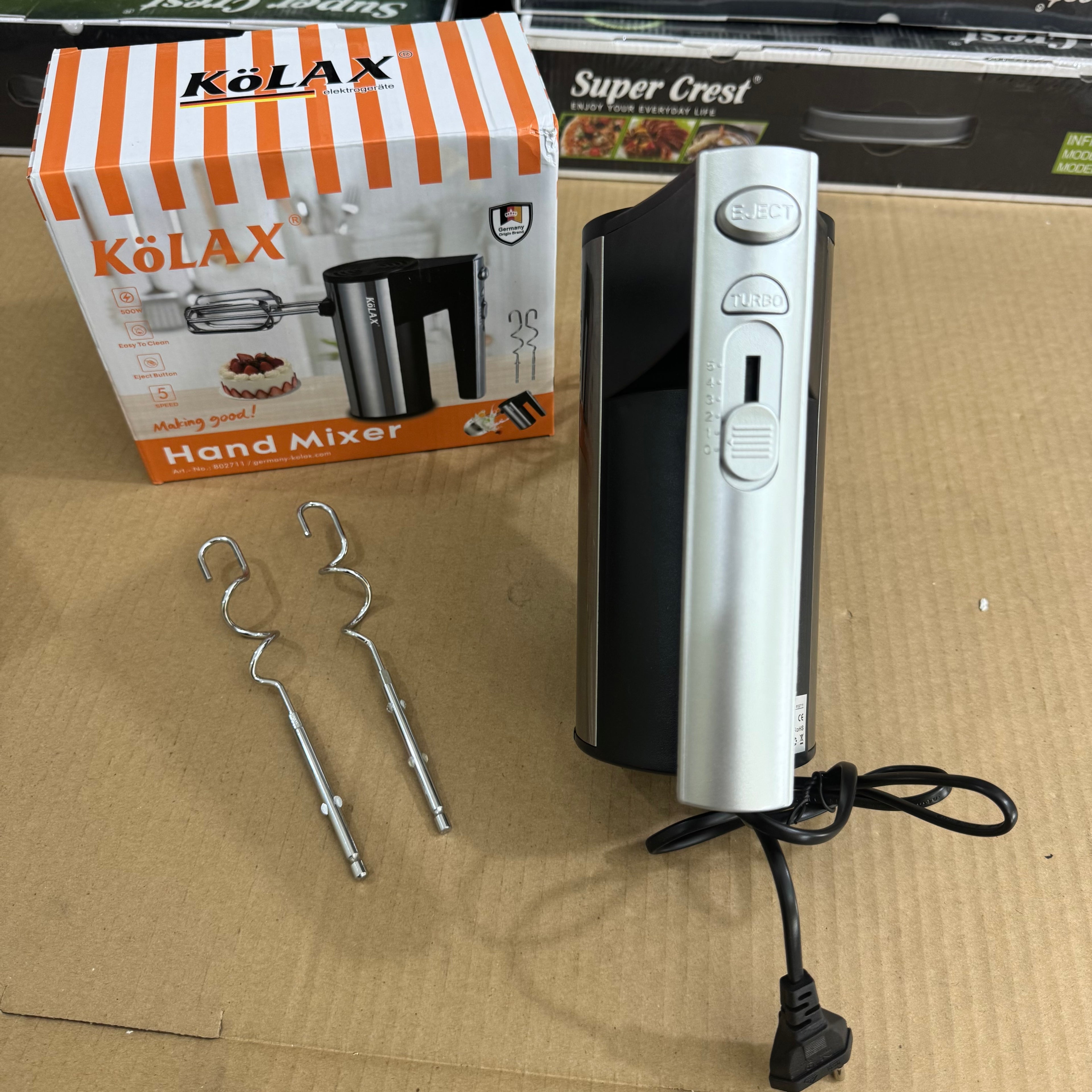 KÖLAX 500W Electric Hand Mixer - Model 802711 Lot Imported