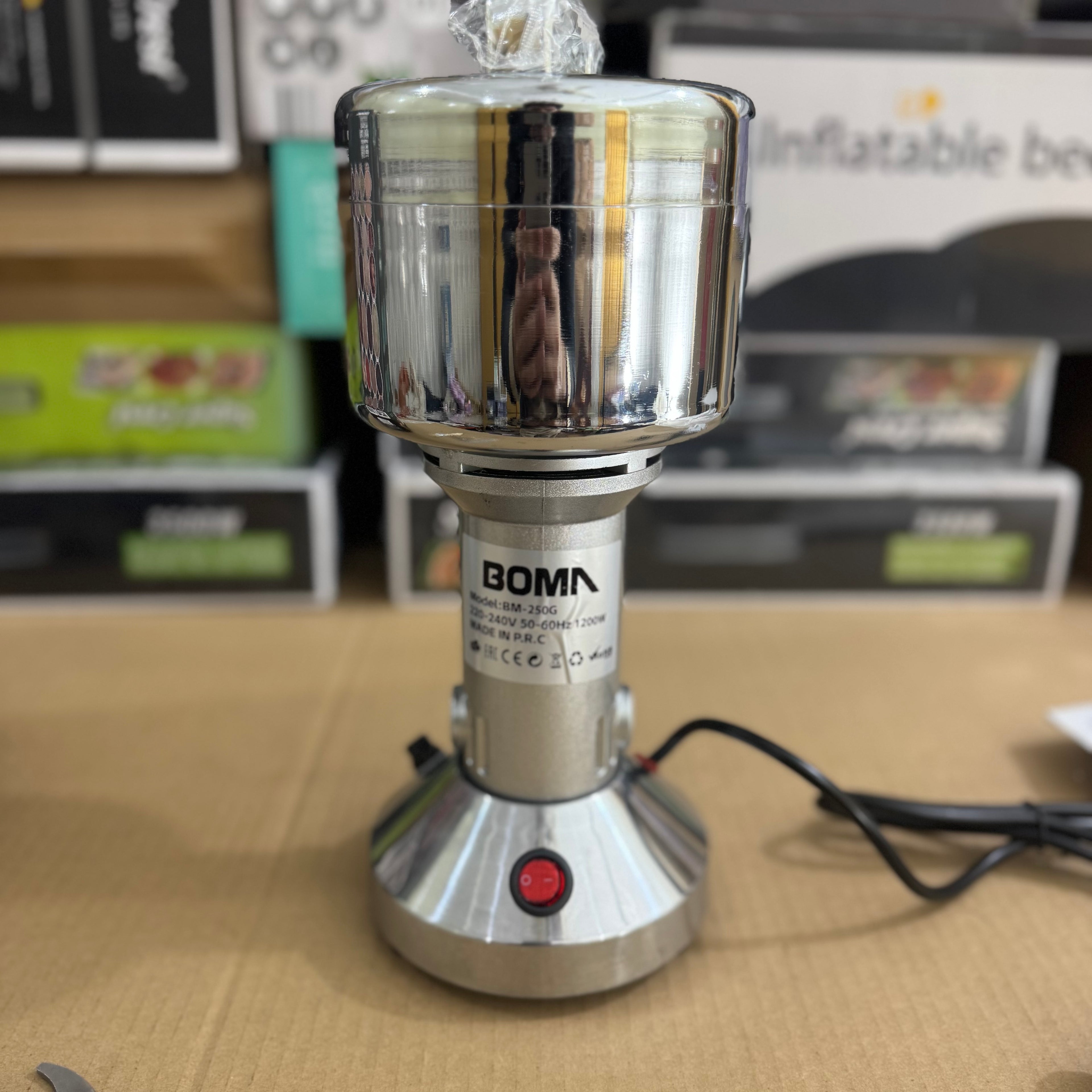 BOMA 1200W High-Speed Electric Spice & Coffee Grinder (BM-250G) Lot Imported
