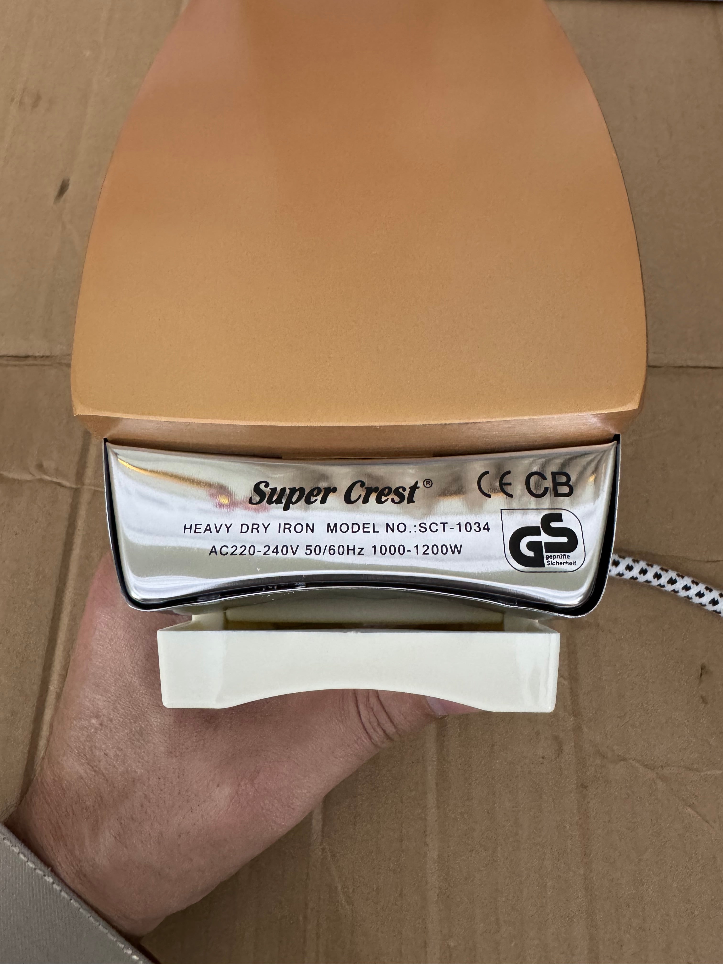 Lot Imported Super Crest SCT-1034 Heavy Dry Iron 1200W