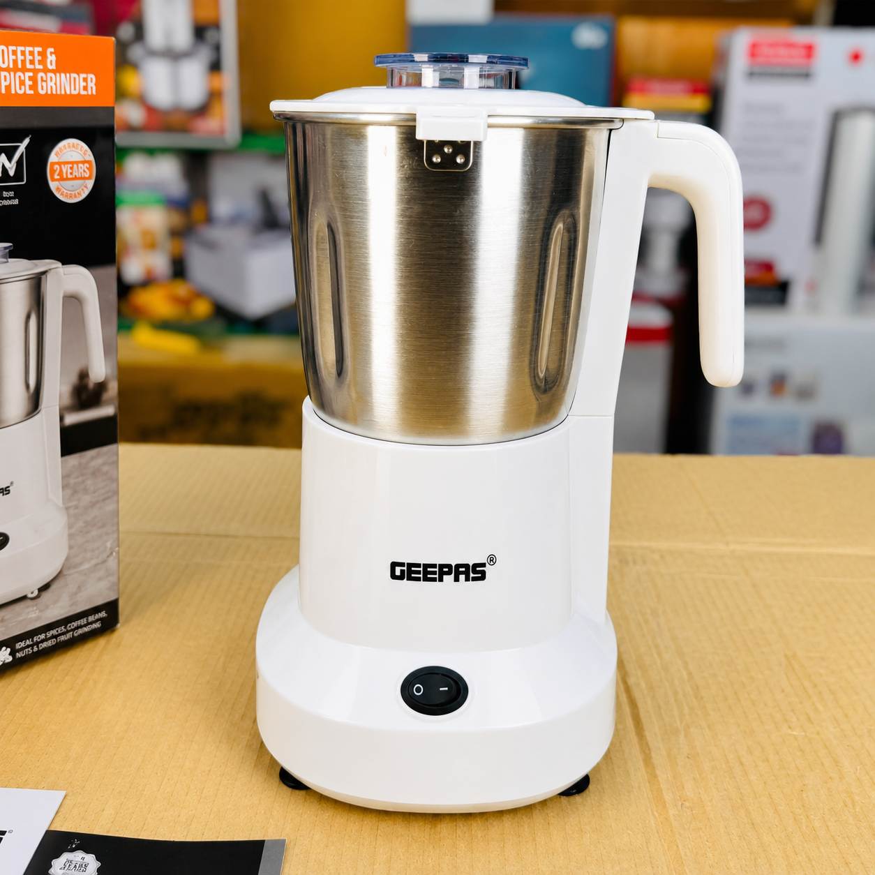 Geepas GCG6105 Coffee & Spice Grinder – Stainless Steel Dry & Wet Grinder