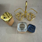 Piece-2 Wood-Style Condiment Set