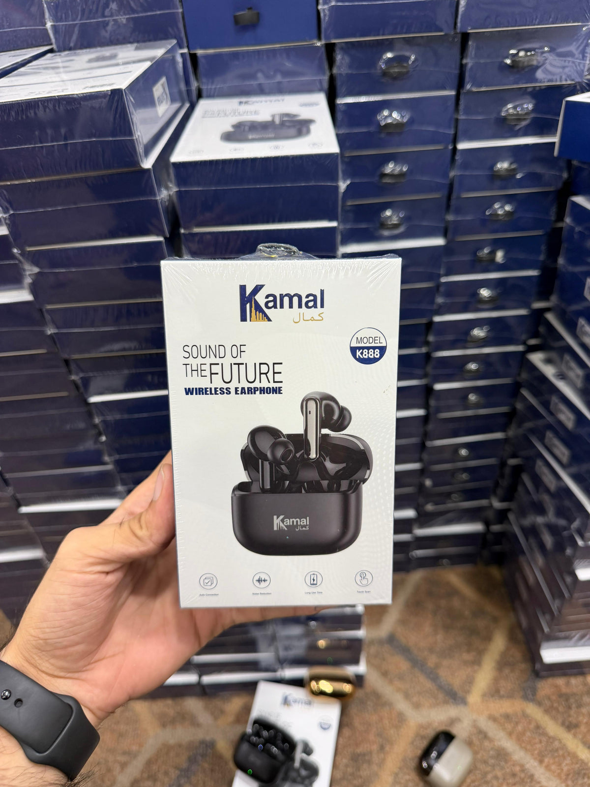 Kamal K888 Wireless Earbuds – Bluetooth TWS Earphones with Charging Case