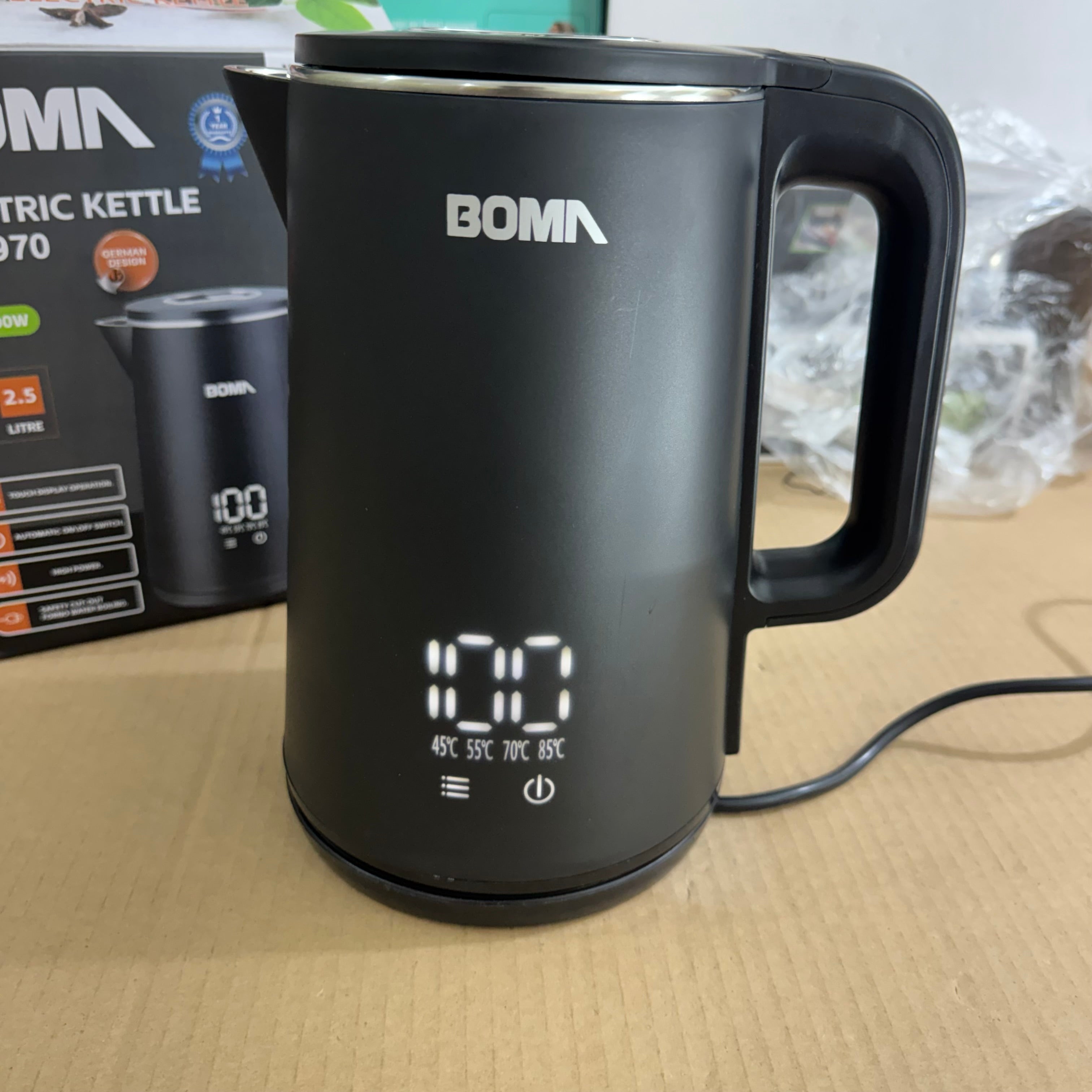 BOMA Digital Electric Kettle 2.5L 1500W - Model BM-970 Lot Imported