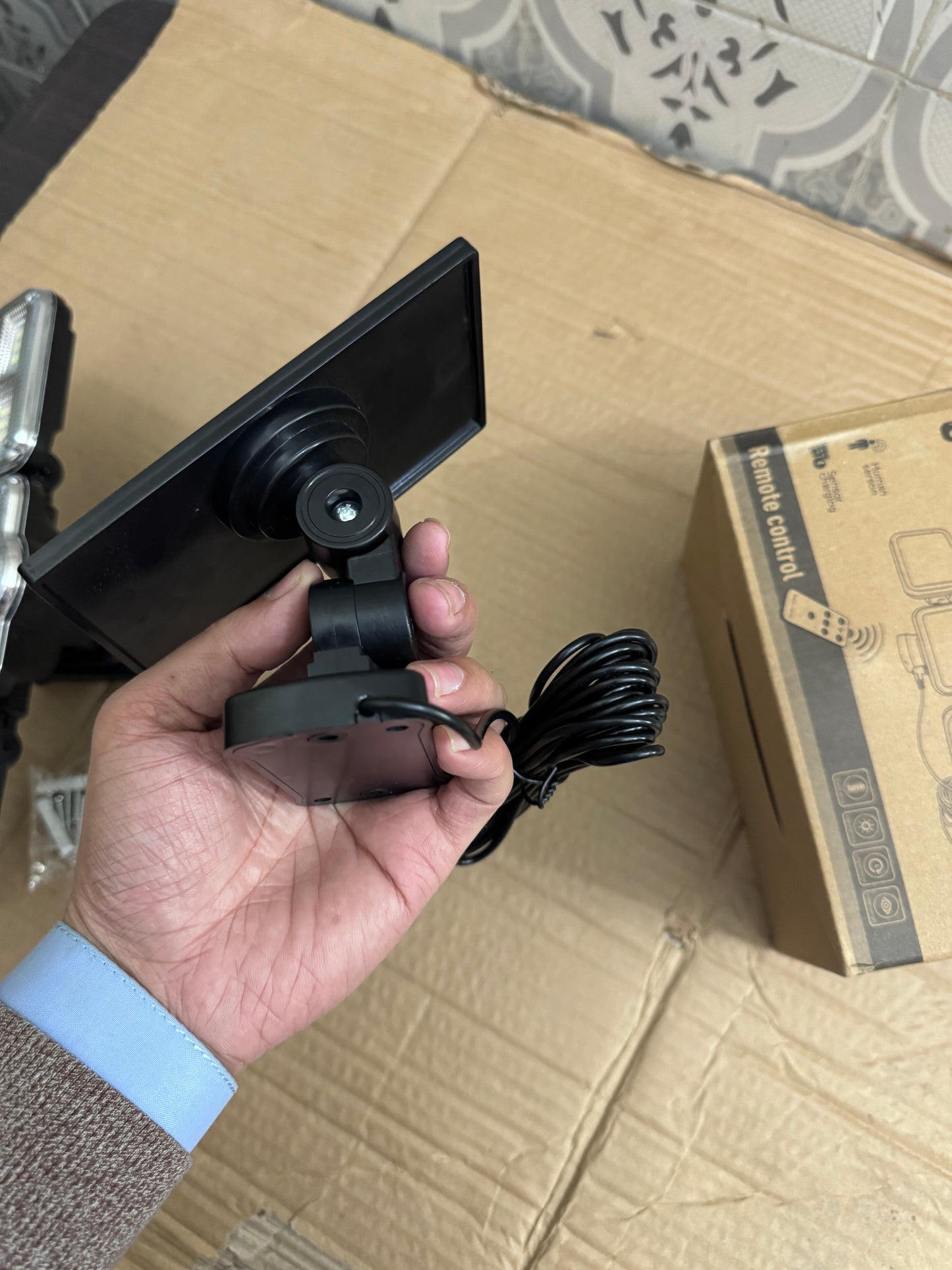 Lot Imported JD Solar Sensor Light – Remote Controlled Outdoor Security Lamp