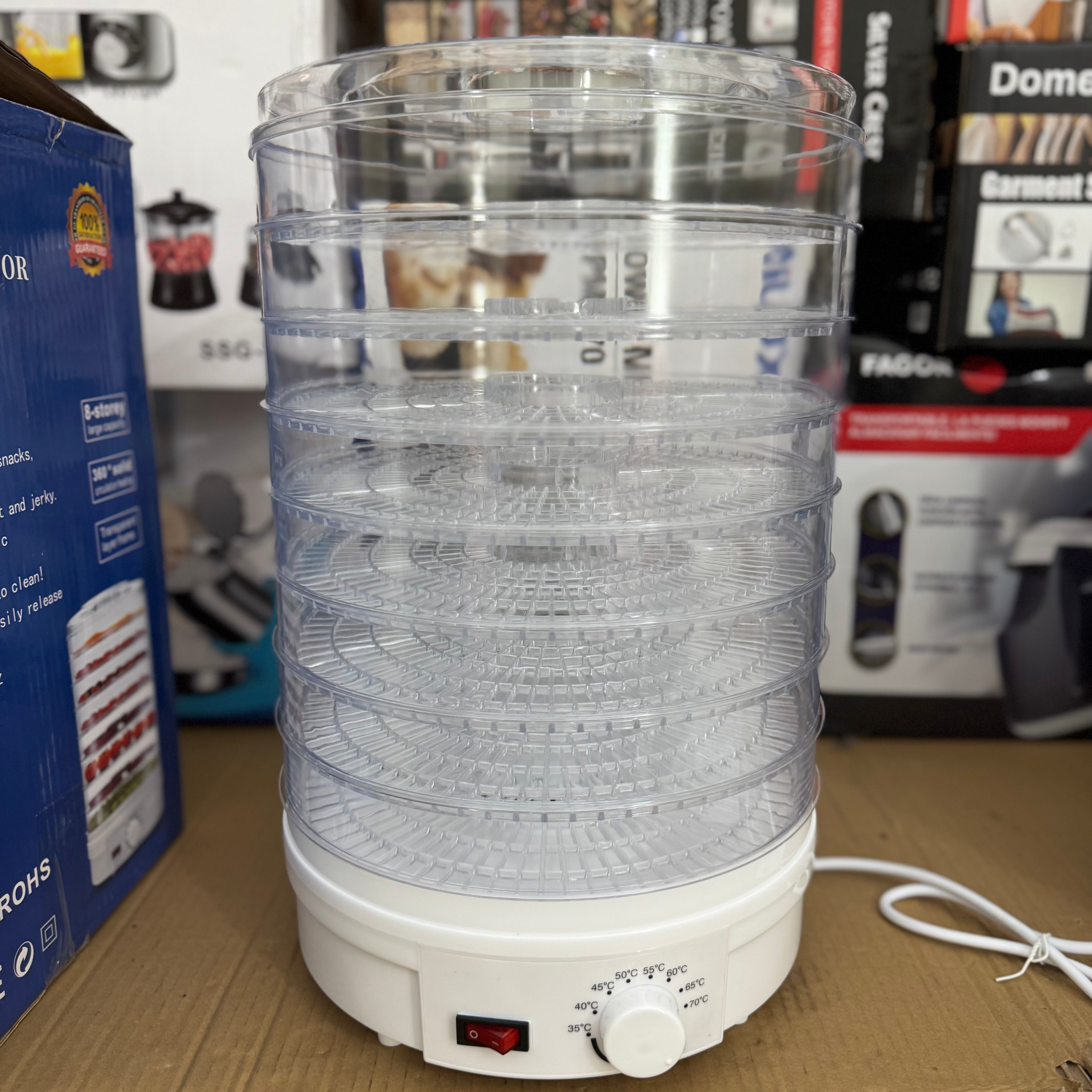 TeFu 8-Tray Food Dehydrator Machine – 360° Lot Imported