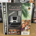 Orvica ORM-8809 3-in-1 Sandwich Maker | 1800W Grill & Panini Press