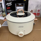 JIEXG YG-120B Multi-Functional Electric Hot Pot with Steamer | 2-Tier Non-Stick Cooker