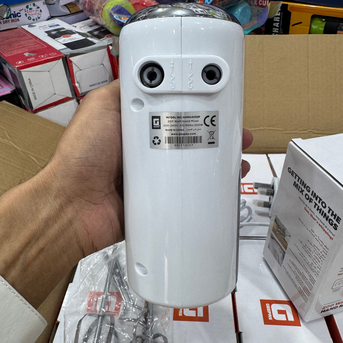 Geepas 200W Hand Mixer – Model GHM43055P