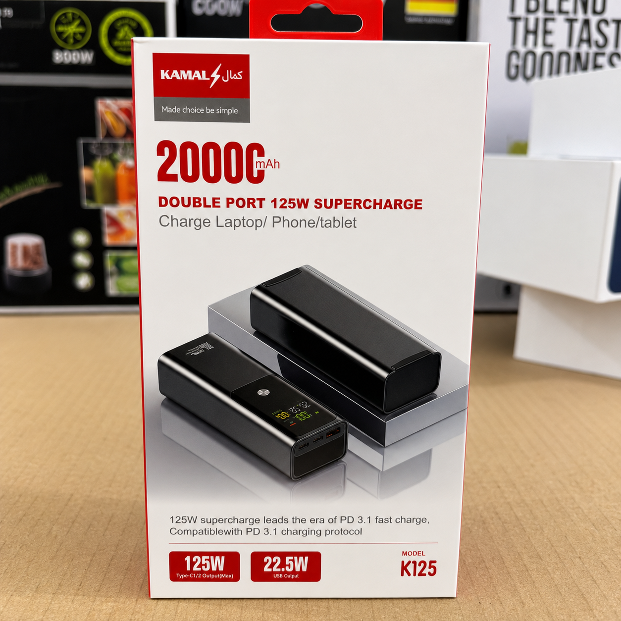 Kamal 125W Super Ultra Charging Power Bank K125