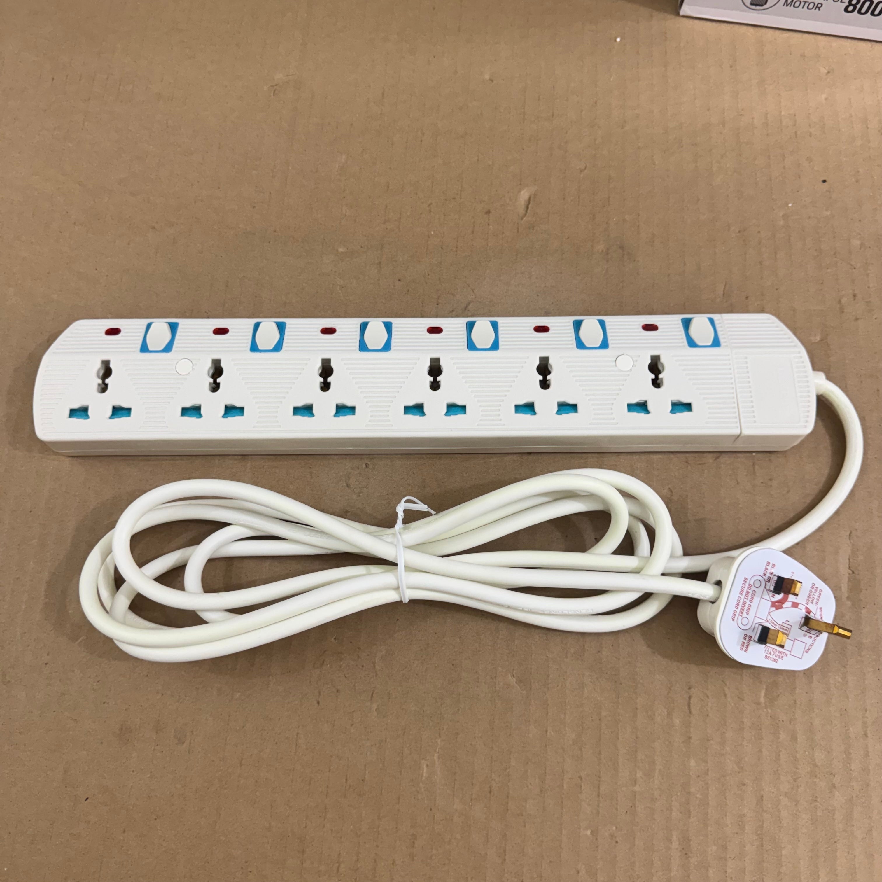 Geepas 6-Way Extension Socket GES4093