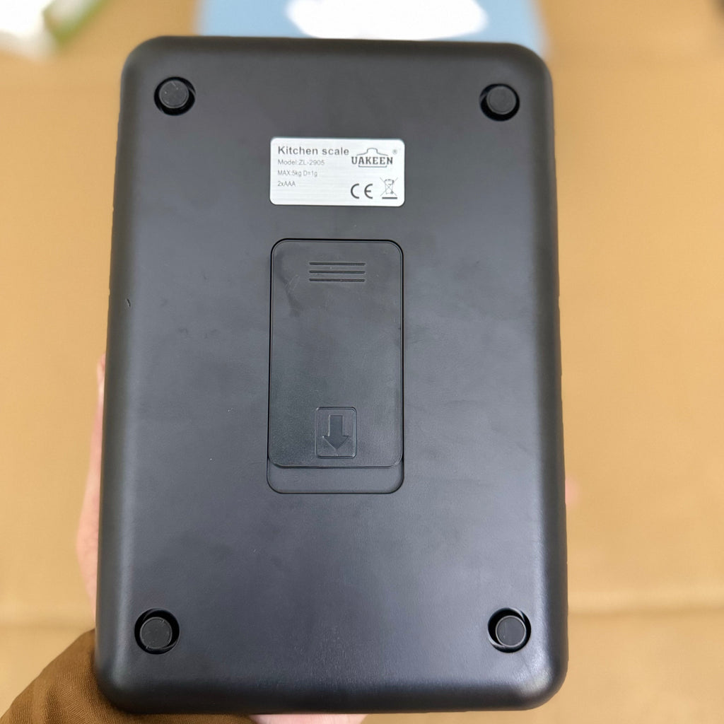 Uakeen Germany ZL-2905 Digital Kitchen Scale | Precision Blue Steel Food Scale