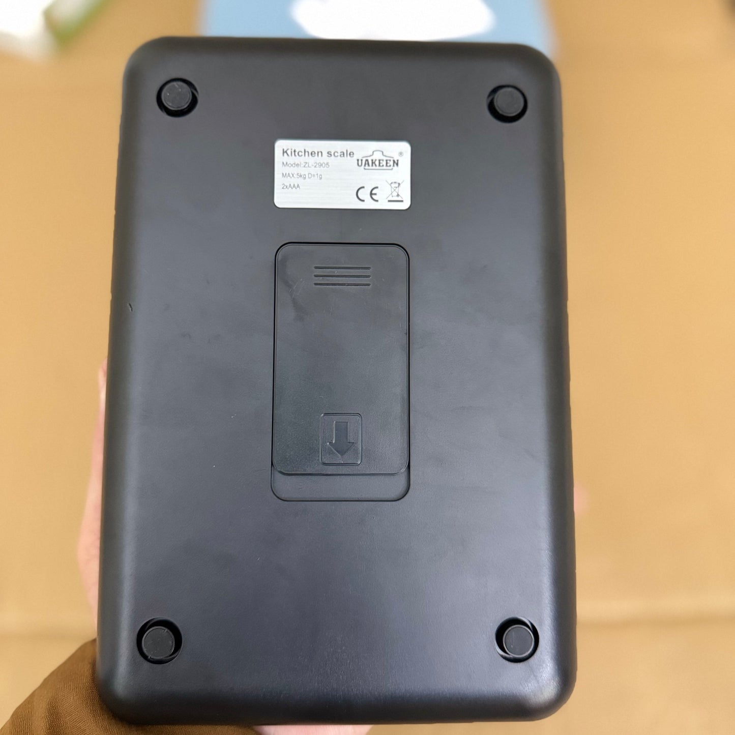 Uakeen Germany ZL-2905 Digital Kitchen Scale | Precision Blue Steel Food Scale