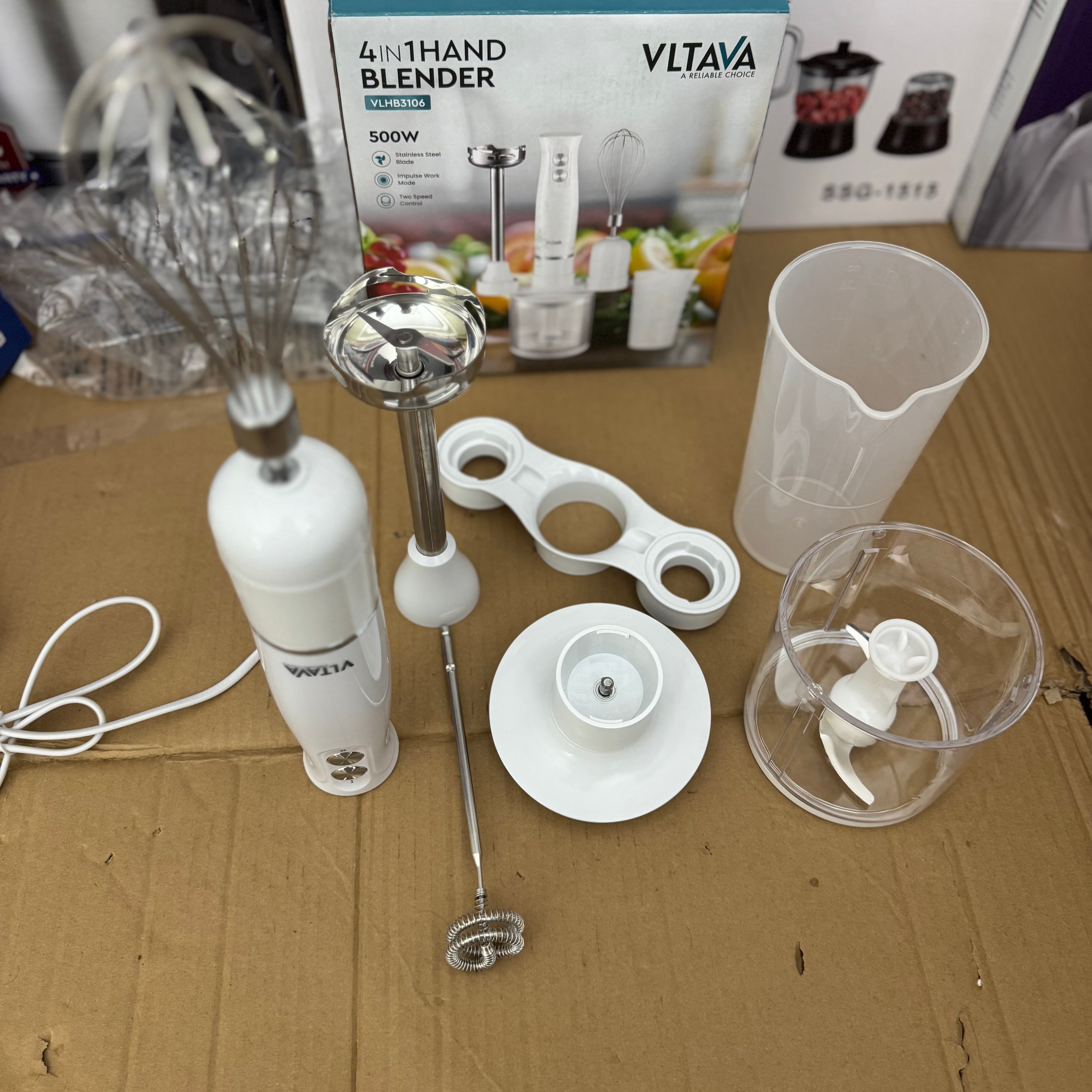 VLTAVA 4-in-1 Hand Blender 500W – Lot Imported | Multi-Function Hand Blender Pakistan-VLHB3106