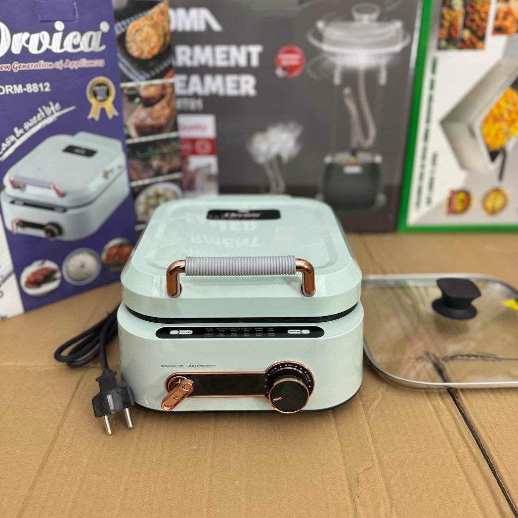 Orvica ORM-8812 Steaming and Frying Machine | Versatile Multi-Cooker