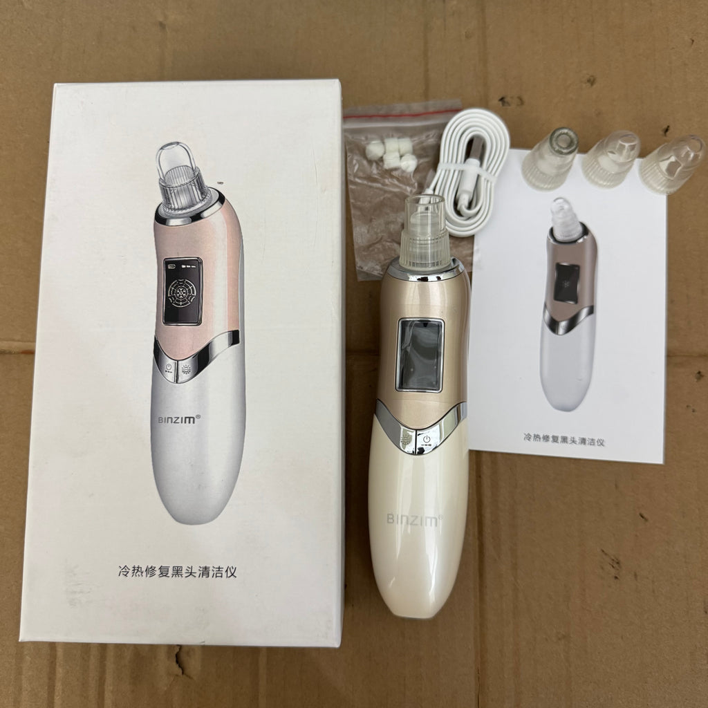 Binzim Electric Blackhead Remover Vacuum Pore Cleaner | Deep Cleansing, Whitehead & Acne Extractor