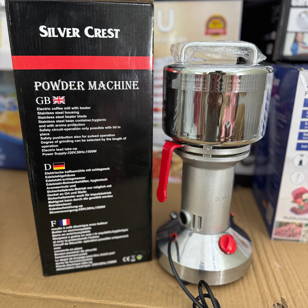 Silver Crest 350g Electric PowderLot Grinding Machine – 1500W Lot Imported