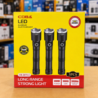 COBA CB-2074-3 LED Rechargeable Flashlight Set – 3 Pieces, Type-C Charging & Zoom