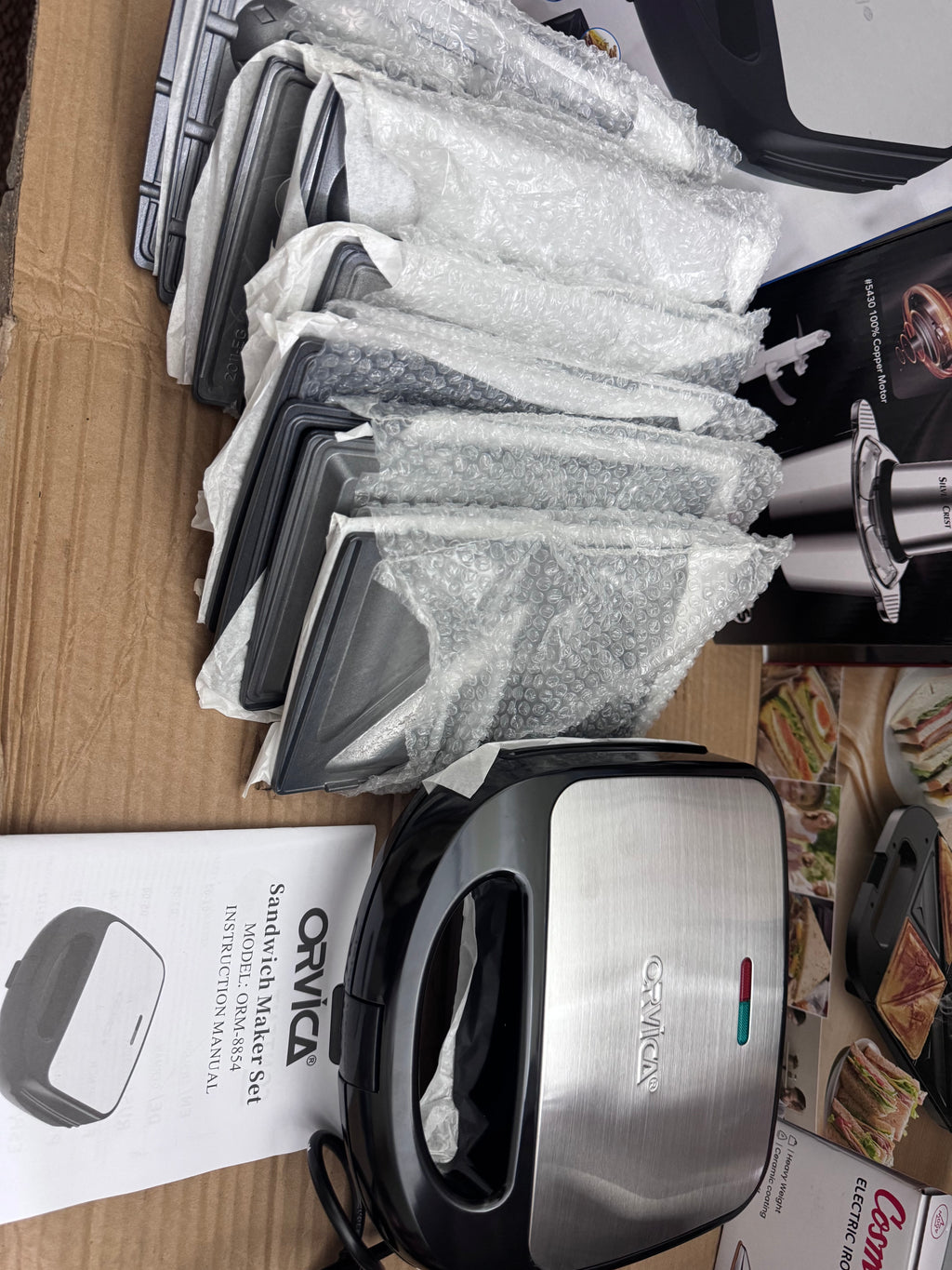 ORVICA ORM-8854 8-in-1 Sandwich Maker 2000W – Lot Imported | Multi Baker Machine in Pakistan