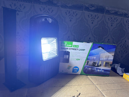 Lot Imported 30W Solar Street Lamp with Motion Sensor – Outdoor Waterproof LED Light Pakistan