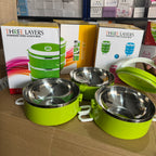 Lot Imported 3.0L Extra Large 3-Tier Stainless Steel Lunch Box