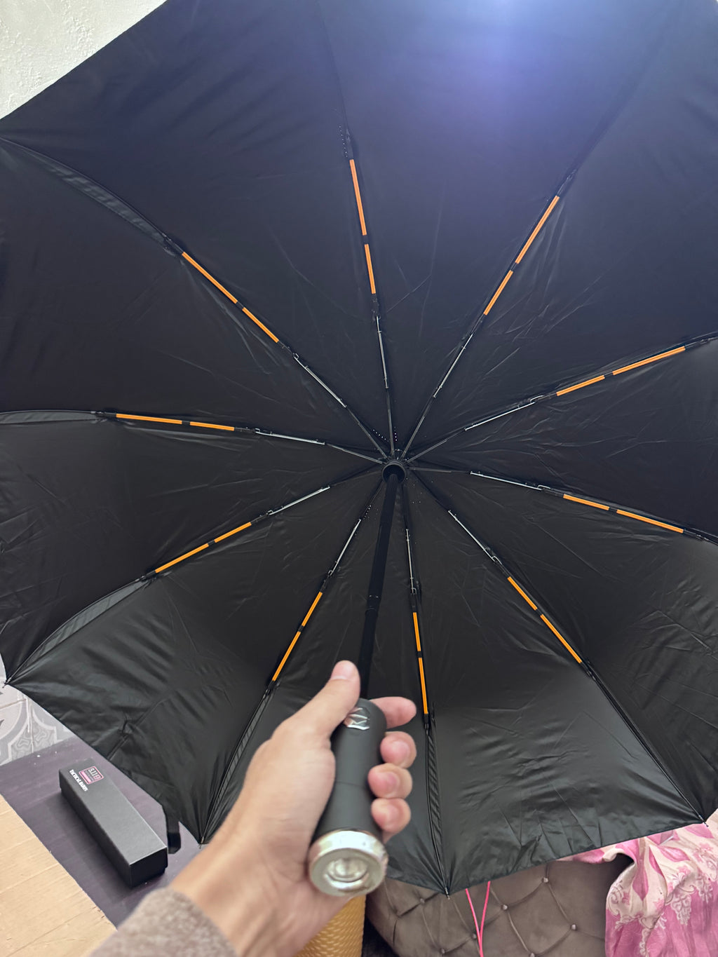 BMW Motorsport Automatic Umbrella with LED Handle Light Lot Imported