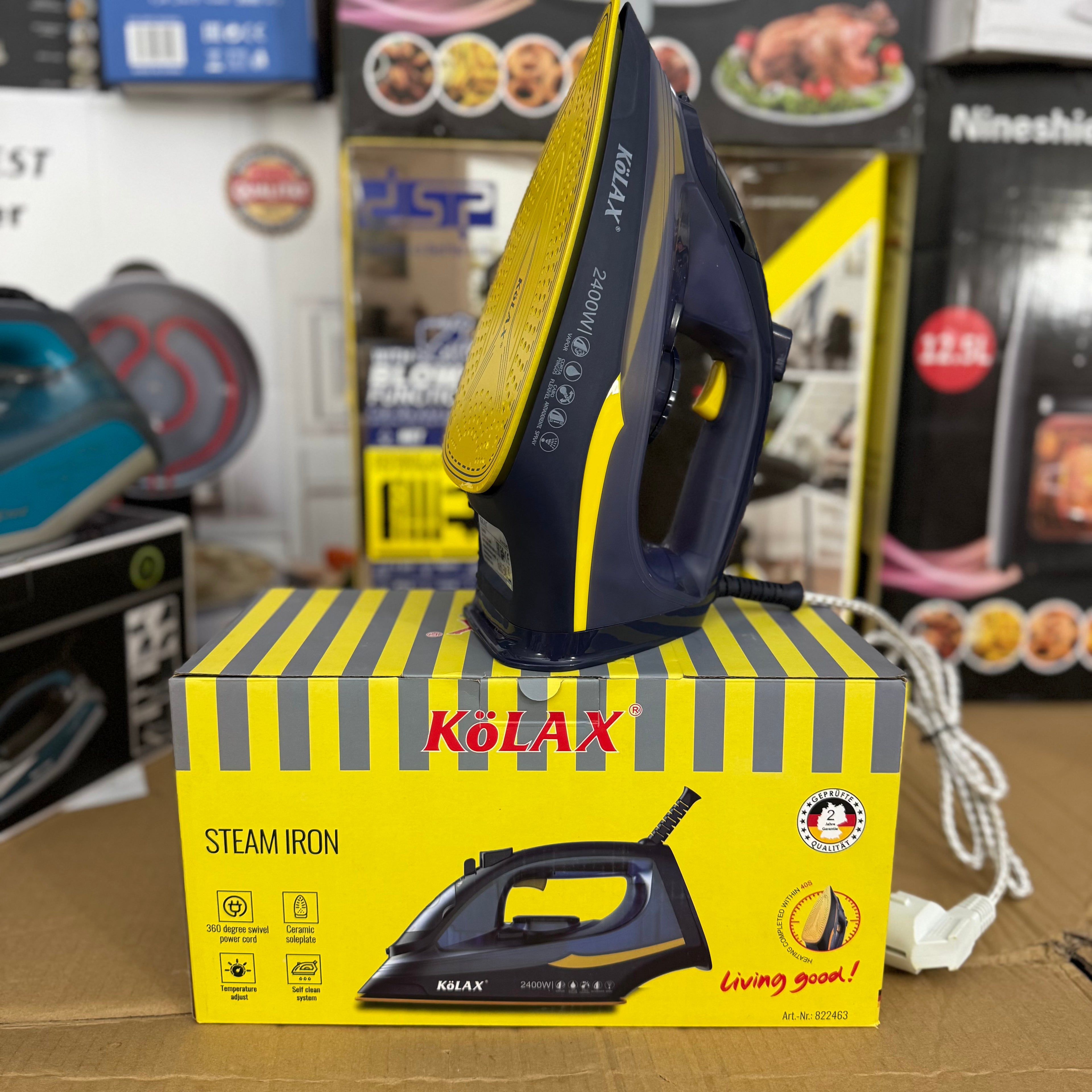 Lot Imported KöLAX Steam Iron Art.-Nr. 822463 (2400W)