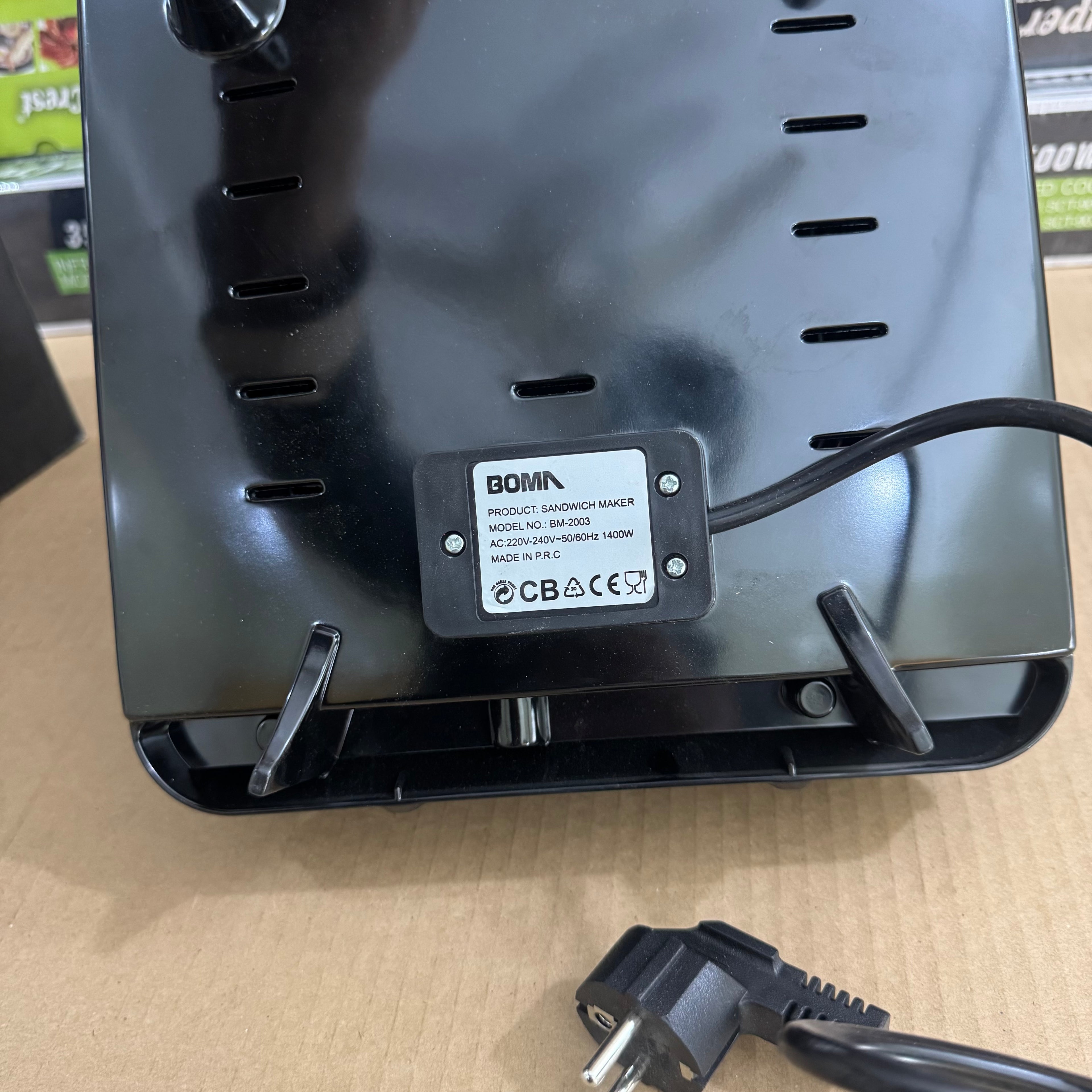 BOMA 1400W Electric Sandwich Maker - Model BM-2003 Lot Imported