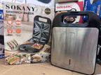 Lot Imported Sokany Sandwich Maker SK-08102 – 1400W Double Side Heating | Best Sandwich Maker in Pakistan