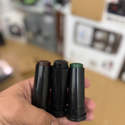 3 Camouflage Face Paint Sticks – Waterproof Tactical & Outdoor Face Paint