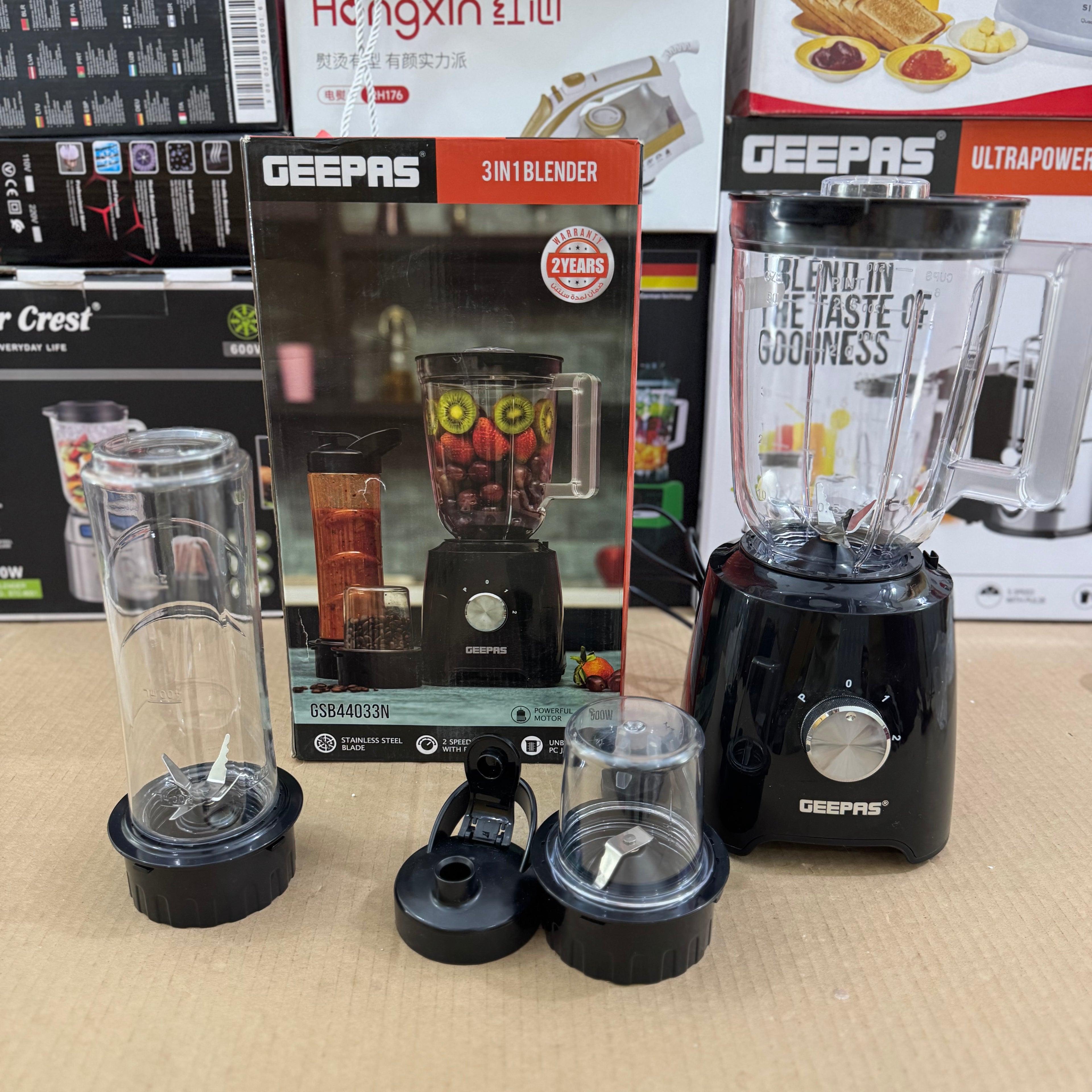 Geepas 3-in-1 Blender GSB44033N