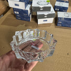 Premium Deli Glassware Crystal Ashtray- DSYG012-3 Lot Imported