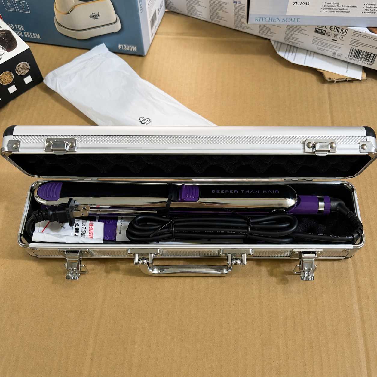 Deeper Than Hair Professional Hair Straightener with Carrying Case