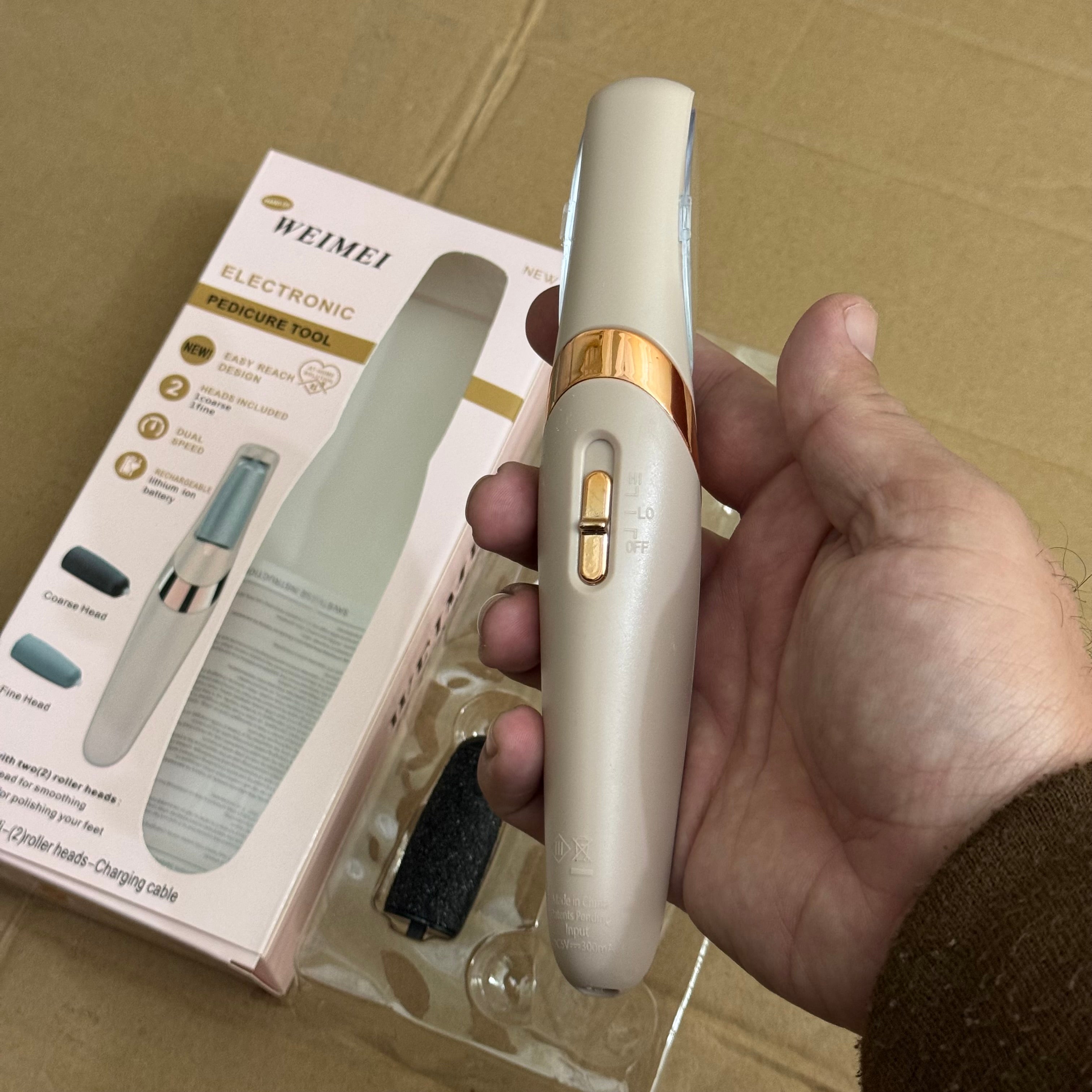 Lot Imported WEIMEI Electronic Pedicure File – Rechargeable Callus Remover