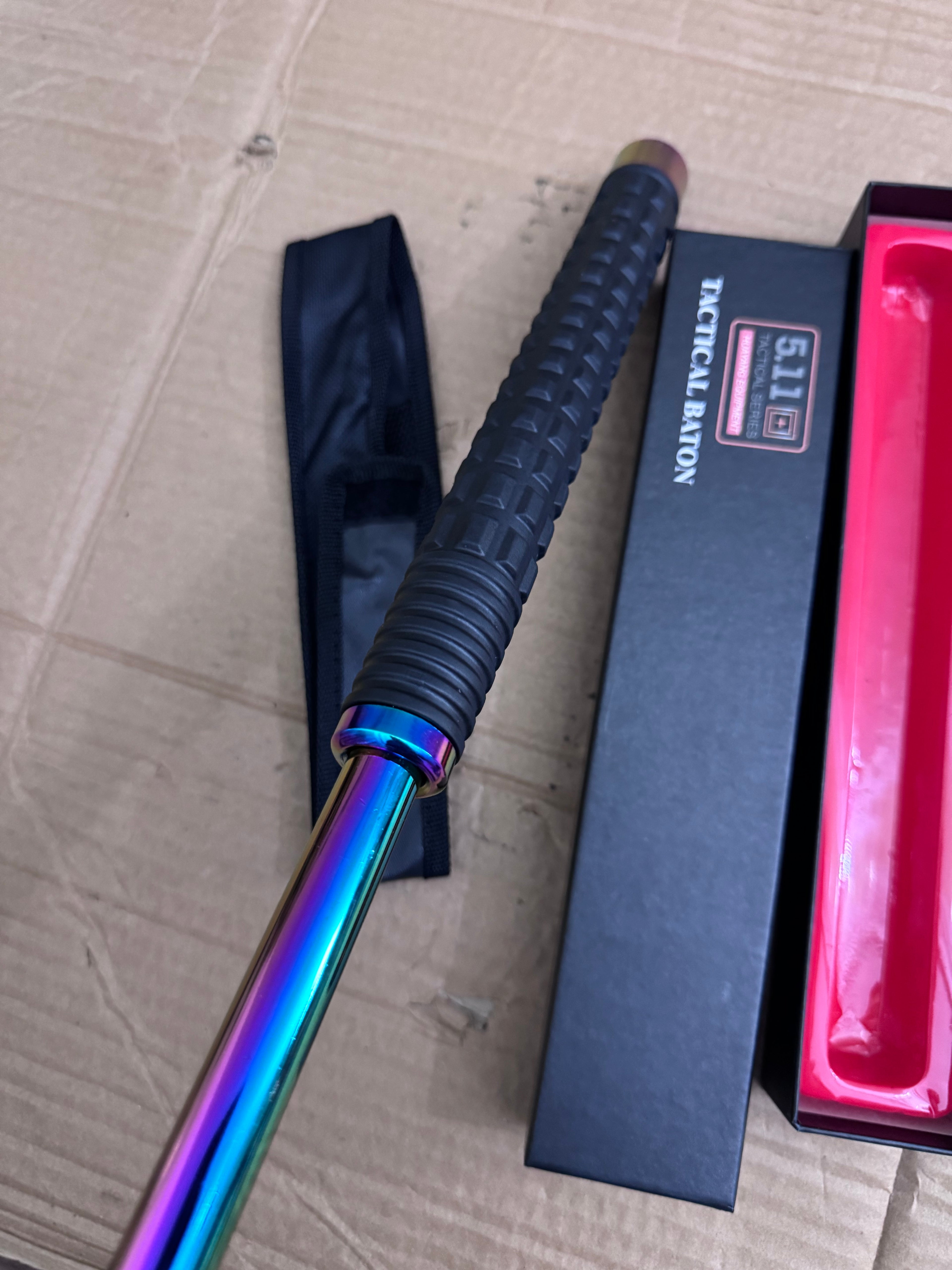 Lot Imported 5.11 Multicolor Gradient Tactical Baton | Heavy Duty Self Defense Stick – Pakistan