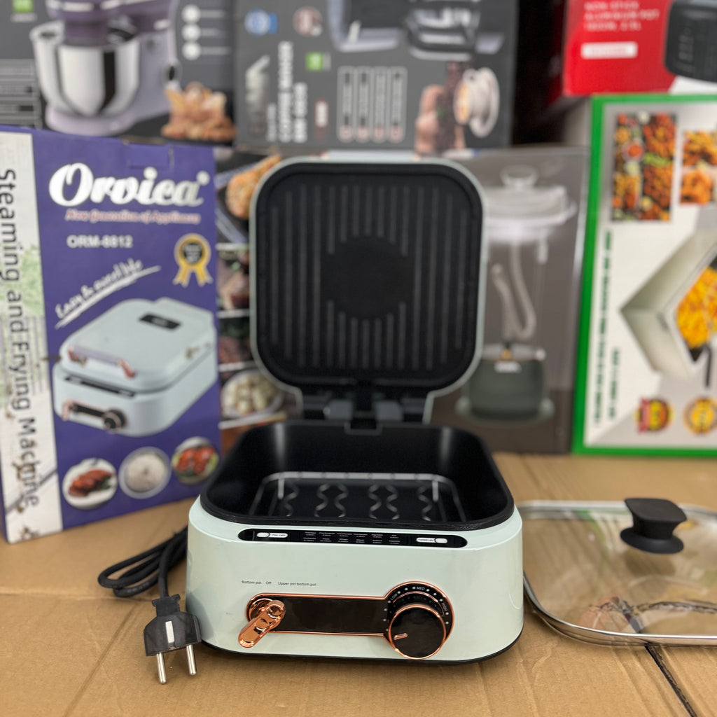 Orvica ORM-8812 Steaming and Frying Machine | Versatile Multi-Cooker