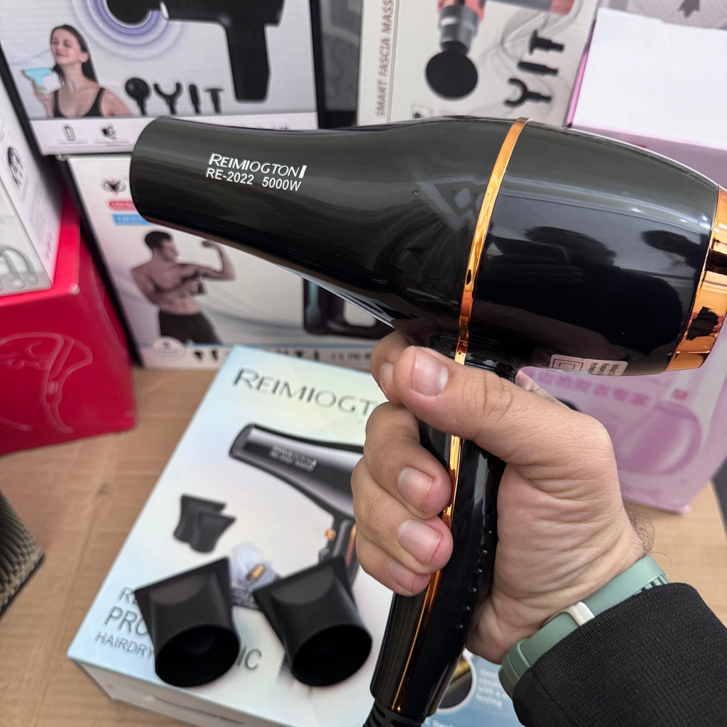 Lot Imported Reimiogton Professional Hair Dryer 5000W – High Power Salon Blow Dryer