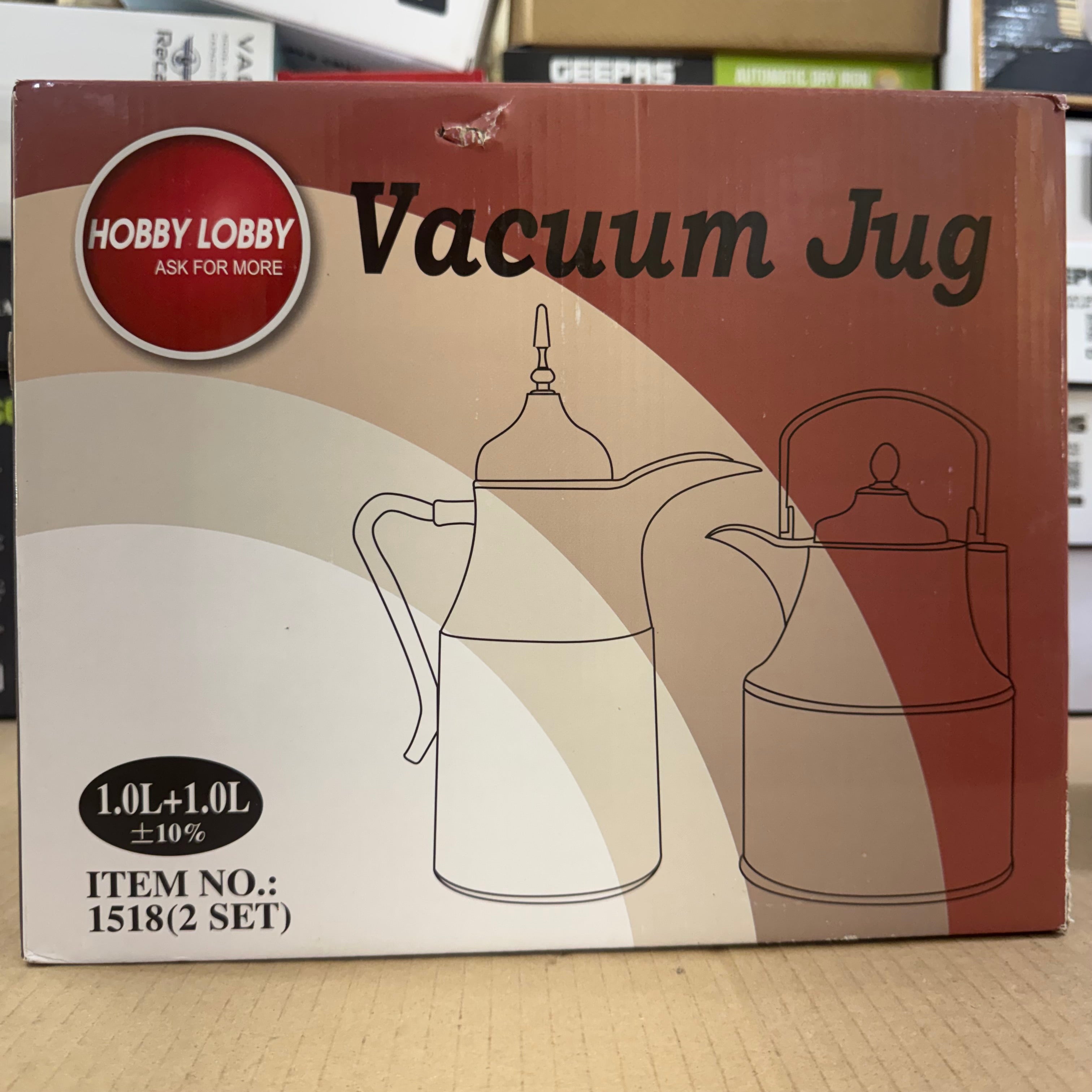 Hobby Lobby 2-Piece Vacuum Jug Set 1.0L + 1.0L