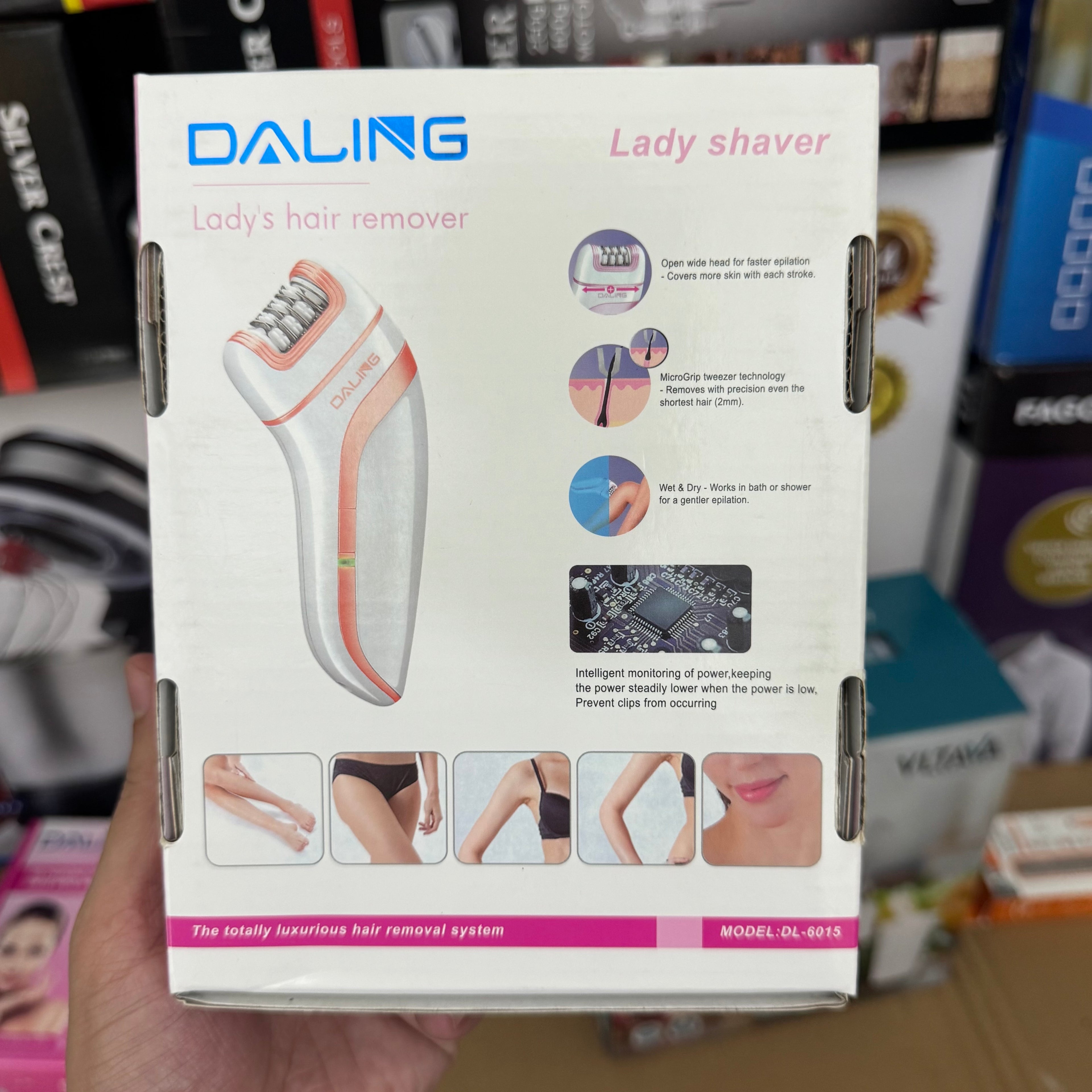 DALING DL-6015 Wet & Dry Lady Shaver & Epilator Lot Imported