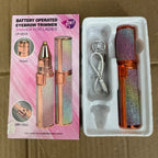 2-in-1 Glitter Electric Eyebrow Trimmer & Facial Shaver - USB Rechargeable