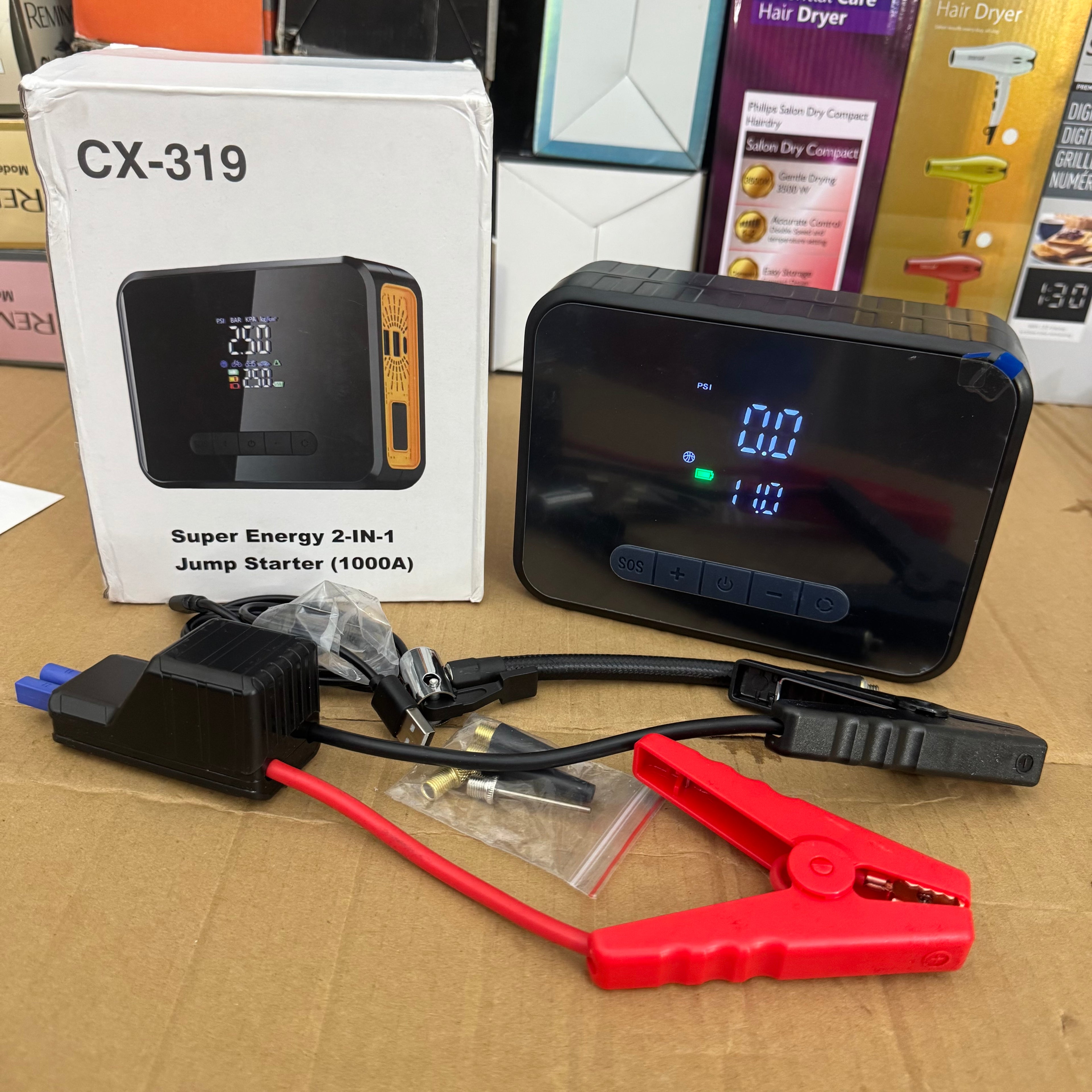 Lot Imported Super Energy 2-IN-1 Jump Starter - Model CX-319