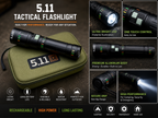 5.11 Rechargeable LED Tactical Flashlight – High Power Zoom Torch with 4×18650 Batteries & Carry Case